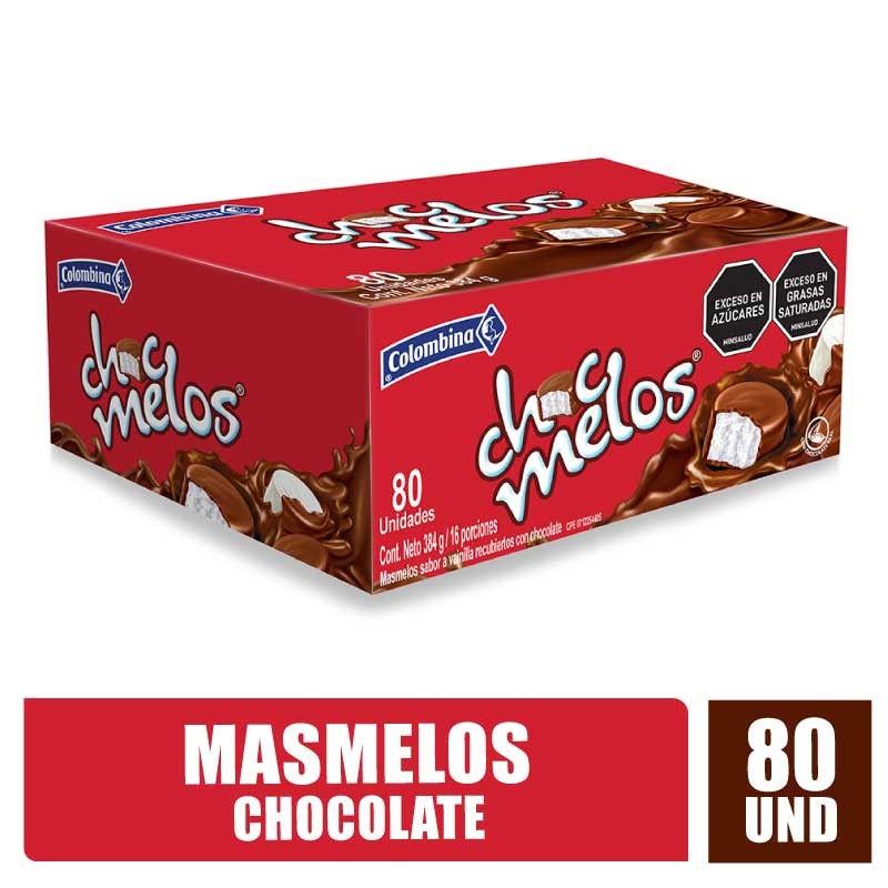 MASMELOS CHOCMELOS CAJA X 80UND