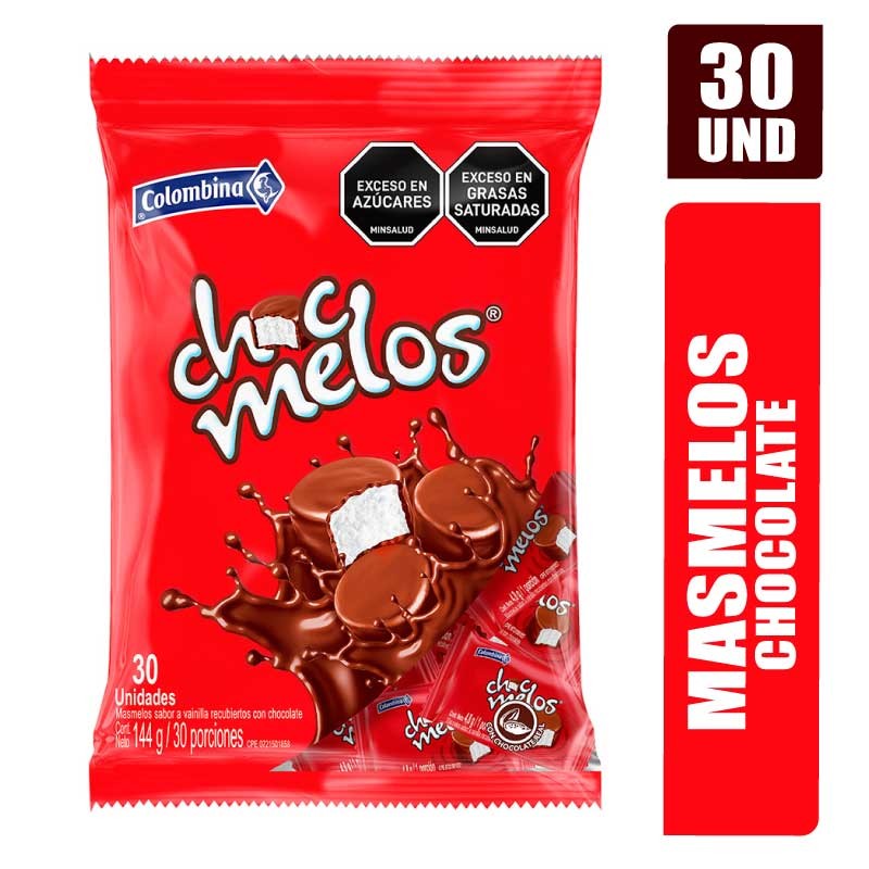 MASMELOS CHOCMELOS BOLSA X 30UND
