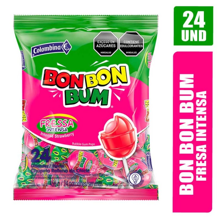 BON BON BUM FRESA INTENSA X 24UND