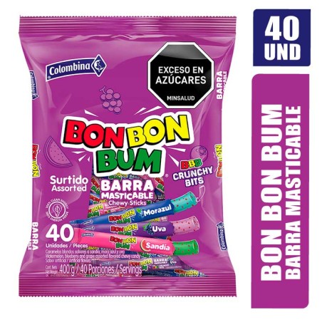 BON BON BUM BARRA CRUNCHY X 40UND