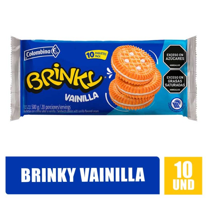 GALLETAS BRINKY VAINILLA X 10UND