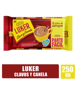 CHOCOLATE LUKER CLAVOS Y CANELA X 250GR
