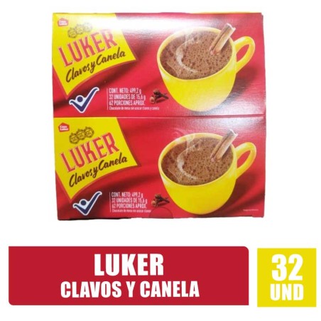 CHOCOLATE LUKER CLAVOS Y CANELA X 32UND