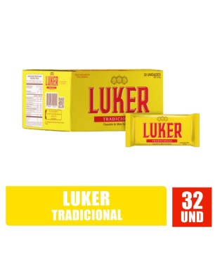 CHOCOLATE LUKER CAJA X 32UND