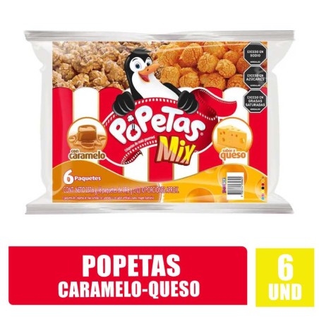 POPETAS MIX CARAMELO QUESO X 6UND