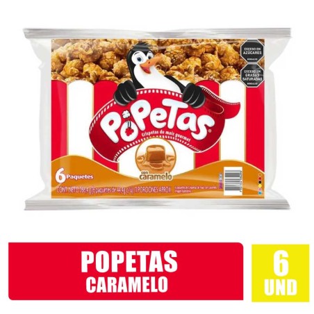 POPETAS CARAMELO 44,4GR X 6UND