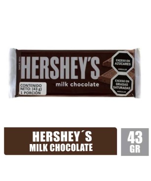 HERSHEYS MILK CHOCOLATE X 43GR