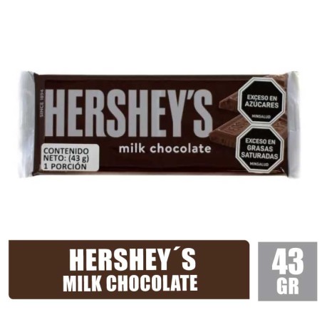 HERSHEYS MILK CHOCOLATE X 43GR