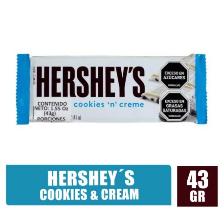 HERSHEYS COOKIES AND CREAM X 43GR
