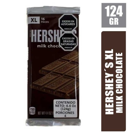 HERSHEYS XL MILK CHOCOLATE X 124GR
