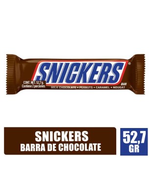 BARRA DE CHOCOLATE SNICKERS X 52,7GR