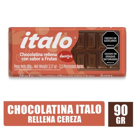 CHOCOLATINA RELLENA ITALO DURAZNO X 90GR