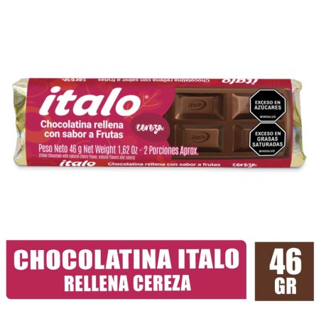 CHOCOLATINA RELLENA ITALO CEREZA X 46GR