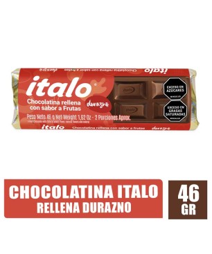 CHOCOLATINA RELLENA ITALO DURAZNO X 46GR