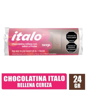 CHOCOLATINA RELLENA ITALO CEREZA X 24GR
