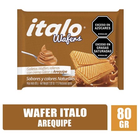 GALLETA WAFER AREQUIPE ITALO X 80GR