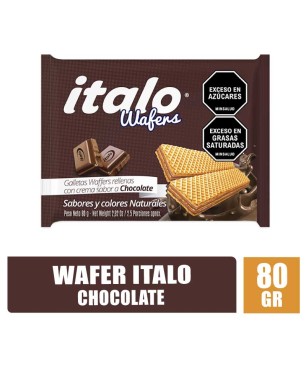 GALLETA WAFER CHOCOLATE ITALO X 80GR