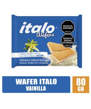 GALLETA WAFER VAINILLA ITALO X 80GR