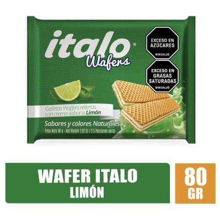 GALLETA WAFER LIMÓM ITALO X 80GR