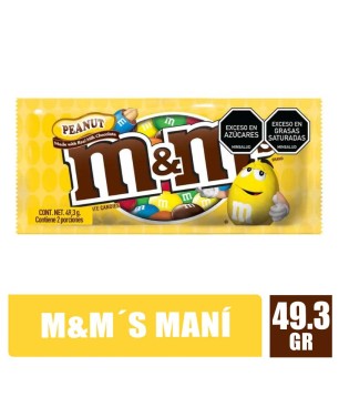 M&M´S DE CHOCOLATE RELLENO DE MANI X 49.3GR