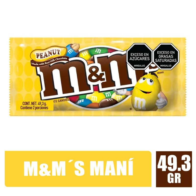 M&M´S DE CHOCOLATE RELLENO DE MANI X 49.3GR