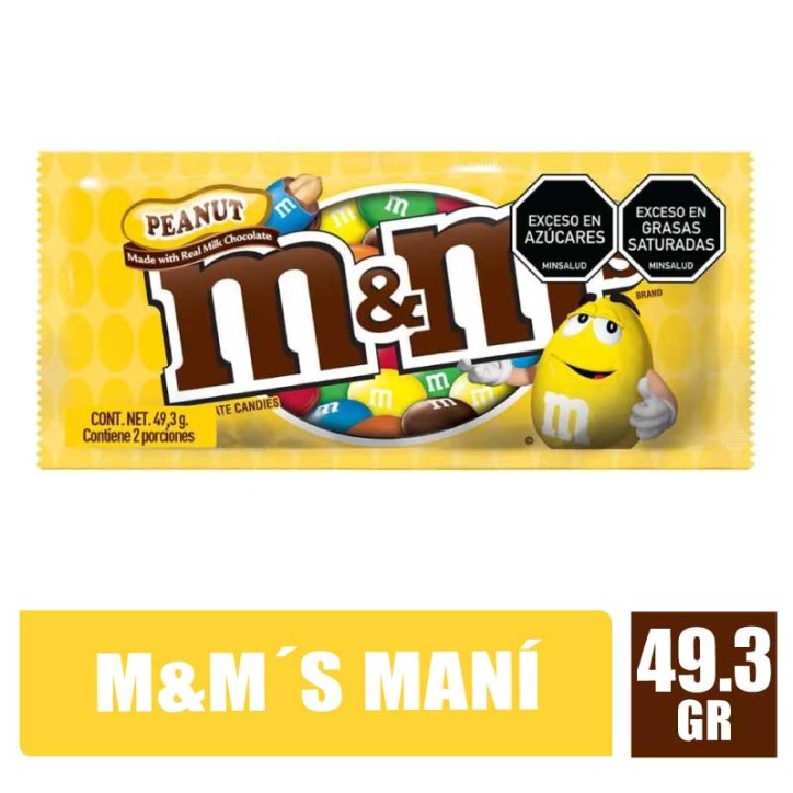 M&M´S DE CHOCOLATE RELLENO DE MANI X 49.3GR
