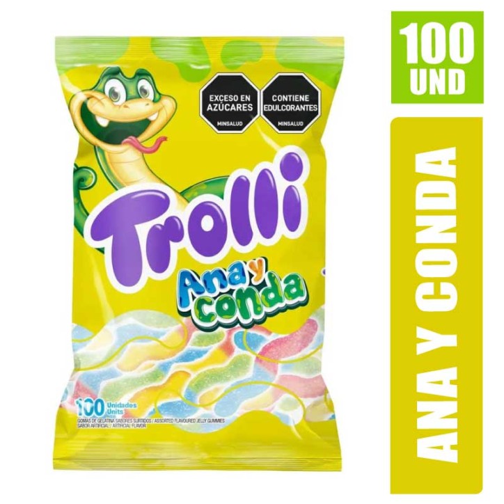 GOMAS TROLLI ANA Y CONDA X 100UND