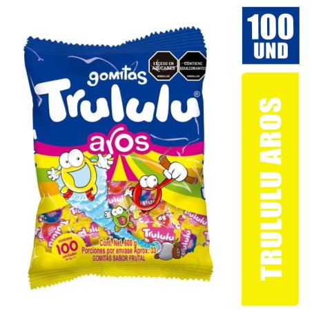 GOMITAS TRULULU AROS X 100UND