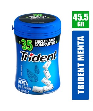CHICLE TRIDENT BOTE MENTA X 45.5GR