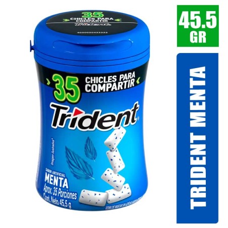 CHICLE TRIDENT BOTE MENTA X 45.5GR