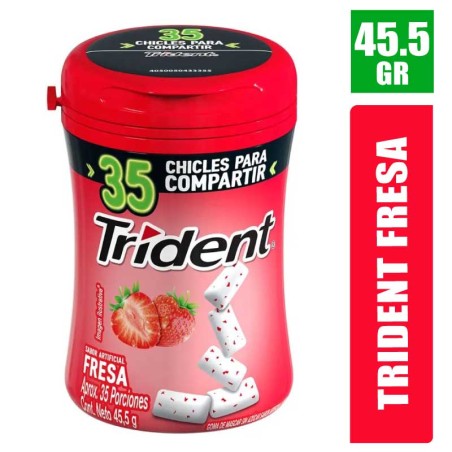 CHICLE TRIDENT BOTE FRESA X 45.5GR