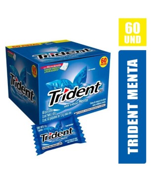 CHICLE TRIDENT INDIVIDUAL MENTA X 60UND