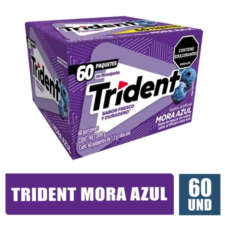 TRIDENT INDIVIDUAL MORA AZUL X 60UND