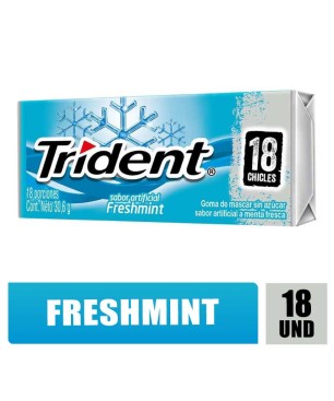 TRIDENT VALUPAK FRESHMINT X 18 CHICLES
