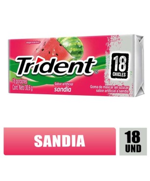 CHICLES TRIDENT VALUPAK SANDIA X 18UND