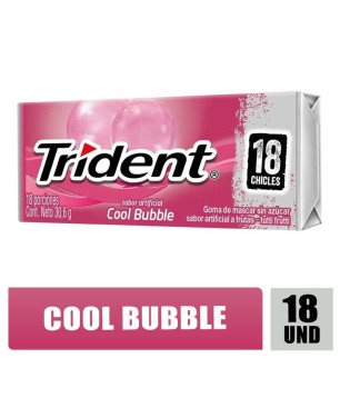TRIDENT VALUPAK BUBBLE X 18 CHICLES