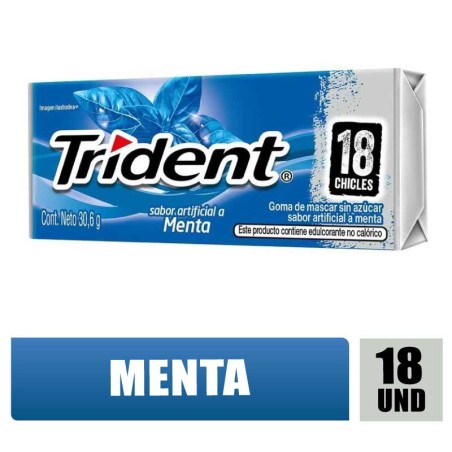 TRIDENT VALUPAK MENTA X 18UND