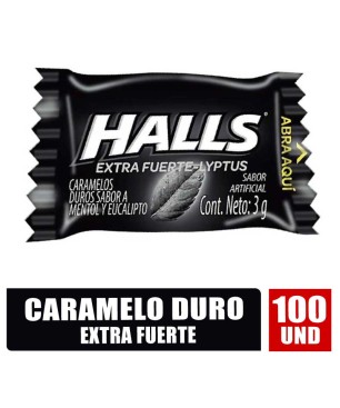 HALLS PEPA EXTRA FUERTE X 100UND