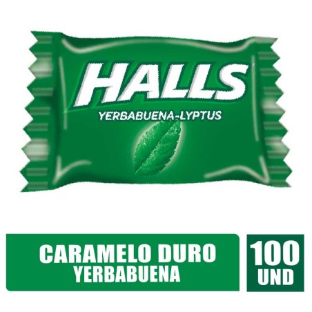 HALLS PEPA YERBABUENA X 100UND