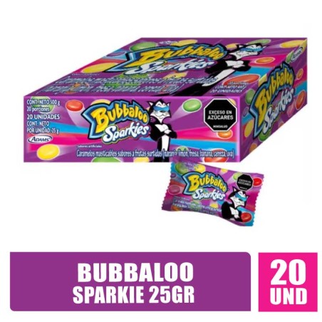 BUBBALOO SPARKIES 25GR X 20UND