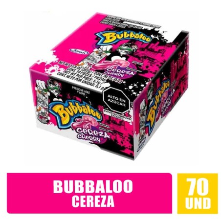 CHICLE BUBBALOO CEREZA X 70UND