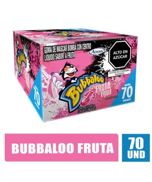 BUBBALOO CHICLE FRUTA X 70UND