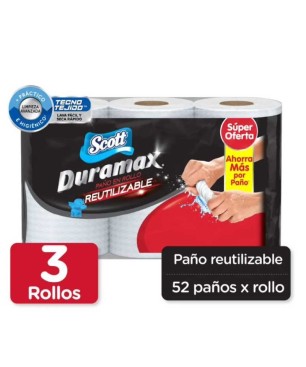 TOALLAS DESECHABLES SCOTT 52HOJAS X 3UND