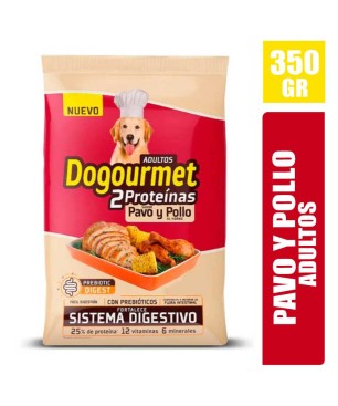 DOGOURMET PAVO Y POLLO ADULTO X 350GR