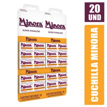 CUCHILLAS DE AFEITAR MINORA 5FR X 20UND