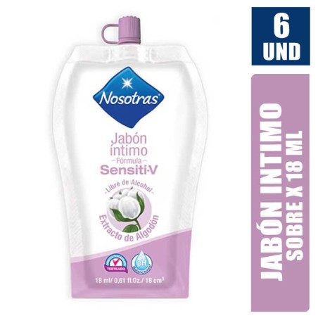 NOSOTRAS JABON INTIMO 18ML X 6UND
