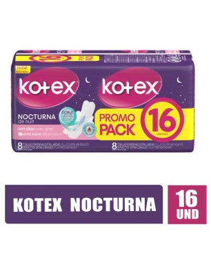 TOALLAS KOTEX NOCTURNA X 16UND
