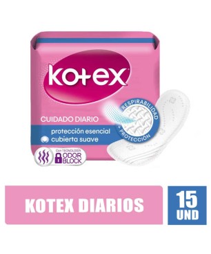 KOTEX PROTECTORES DIARIOS X 15UND