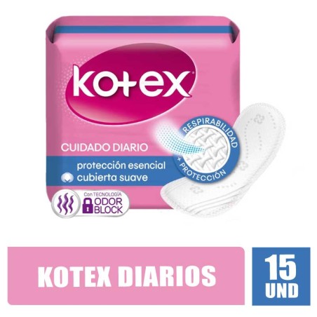 KOTEX PROTECTORES DIARIOS X 15UND