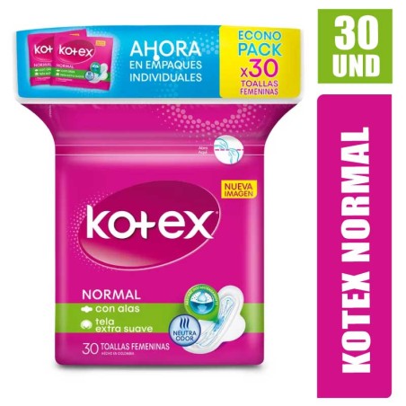 TOALLAS KOTEX NORMAL DISPENSADOR X 30UND